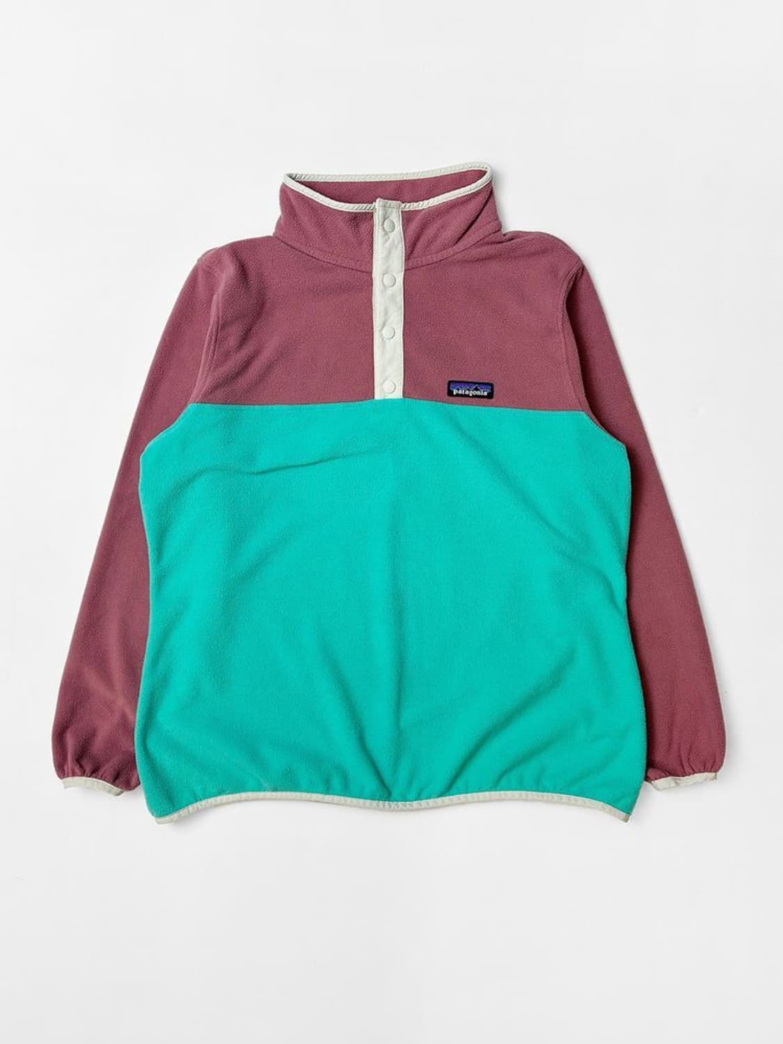 파타고니아 배색 마이크로 D 스냅티 하프버튼 풀오버 후리스 PN5153 상품이미지1