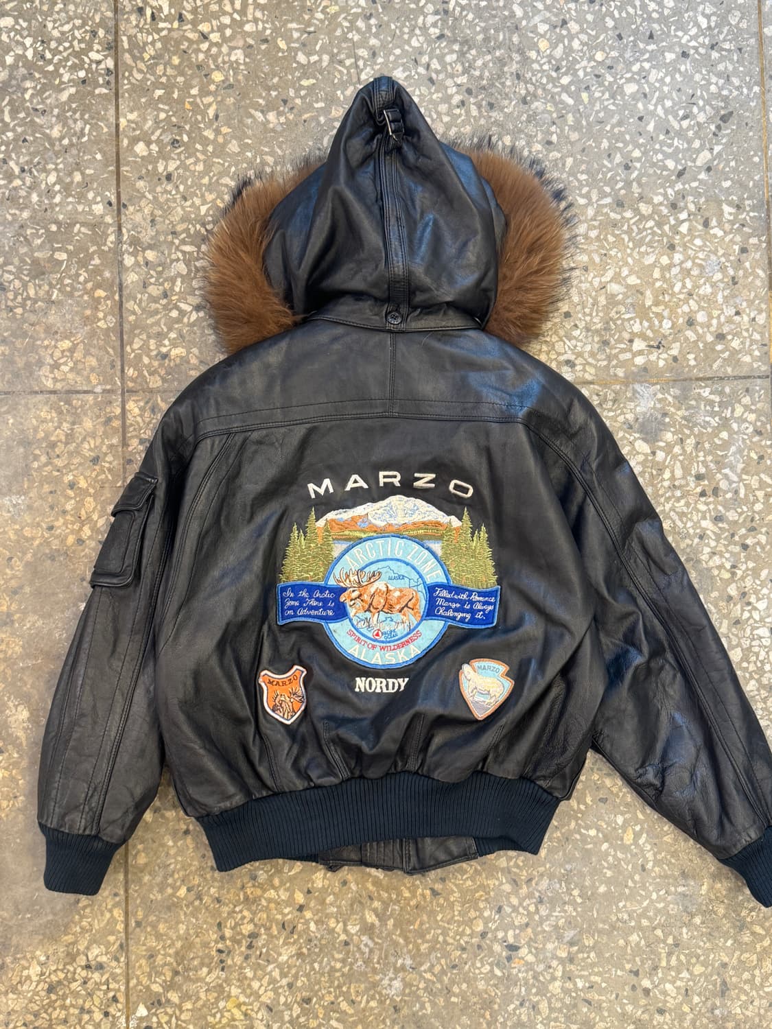 빈티지 후드 양가죽 자켓(O31) 상품이미지2