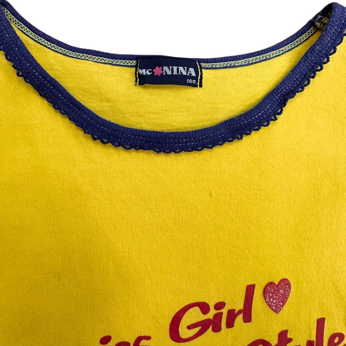 String Funky Lettering Short Sleeve Top 상품이미지6