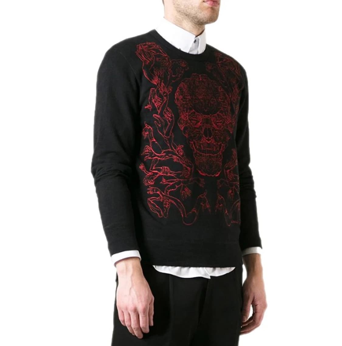 알렉산더 맥퀸 스켈레톤 자수  맨투맨   상품이미지10