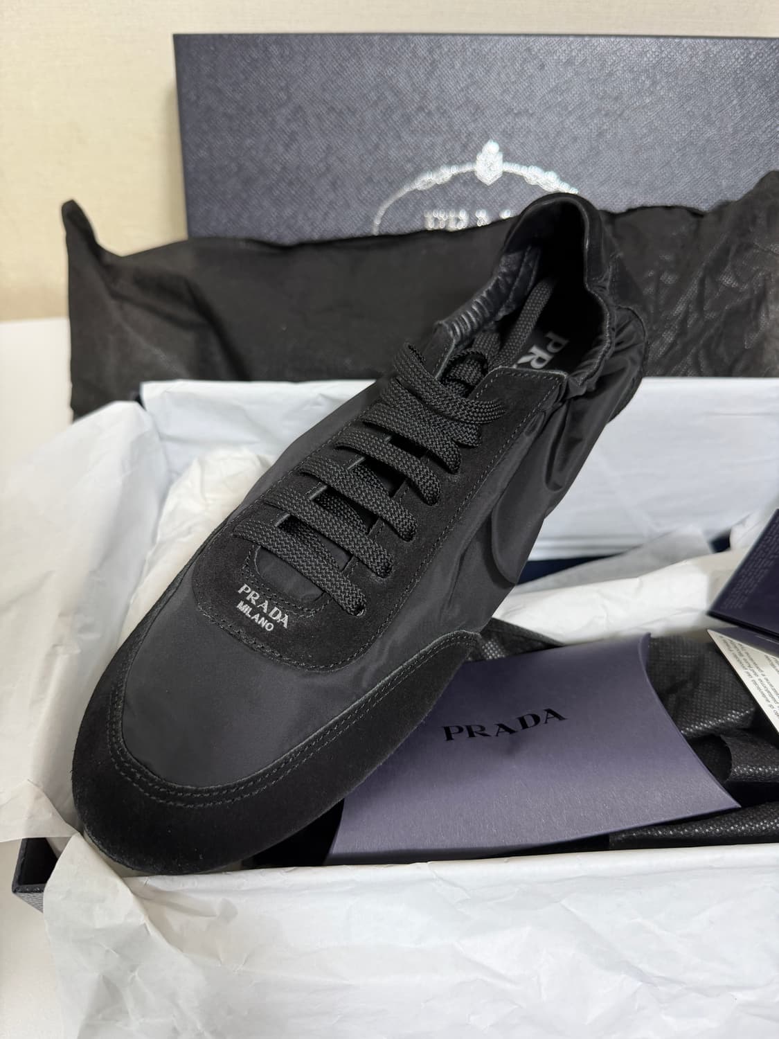[uk 8] 프라다 컬랩스 리나일론 블랙 상품이미지4
