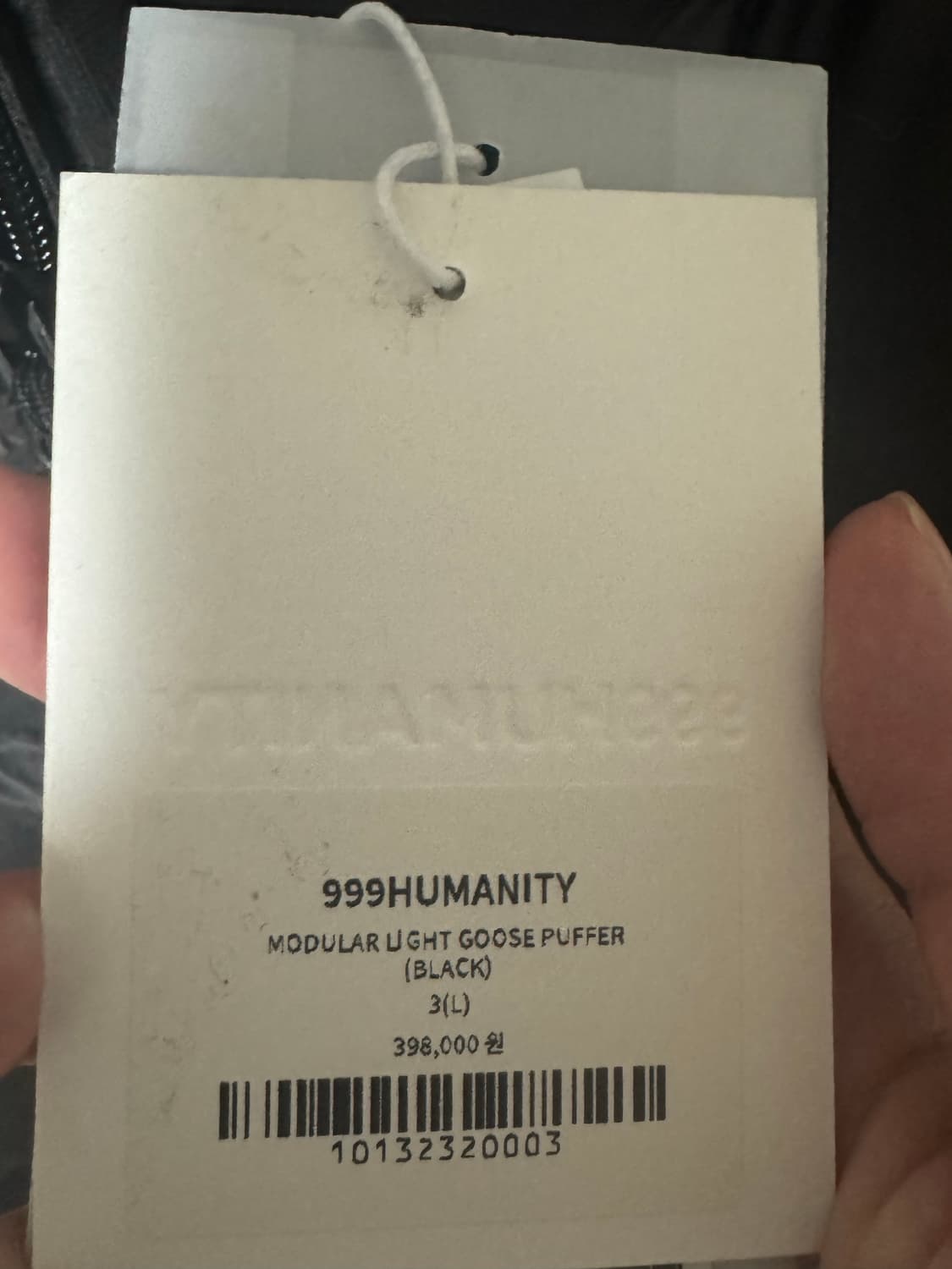 999휴머니티 모듈러 구스 패딩 블랙 3(L)사이즈 상품이미지2