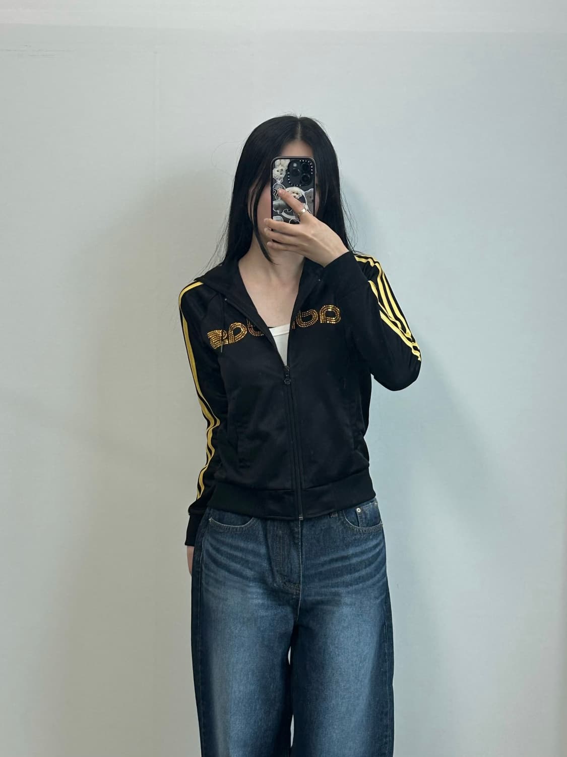 아디다스 y2k 와투케 큐빅 블랙 후드 져지 상품이미지1