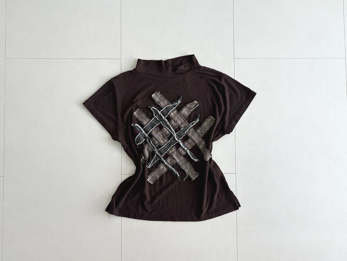cross patch top 상품이미지1