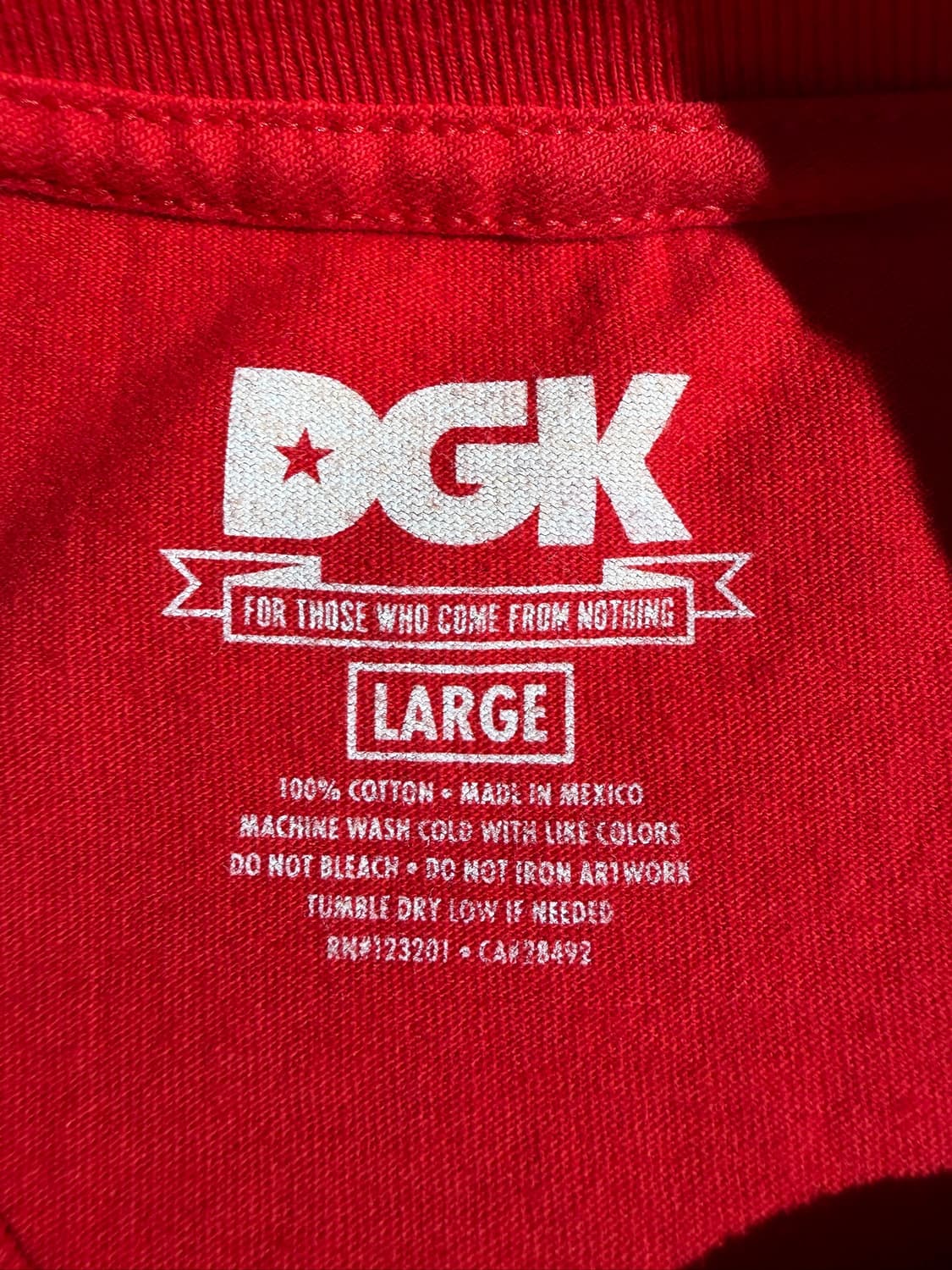 DGK All Day Graphic Red Tee 상품이미지5