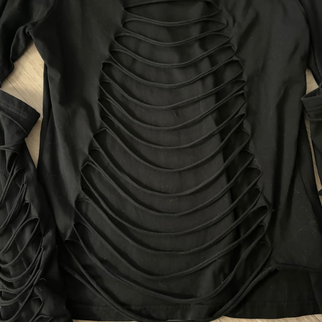 Acdc rag 고스 펑크 컷아웃 디테일 티셔츠 빈티지 상품이미지2