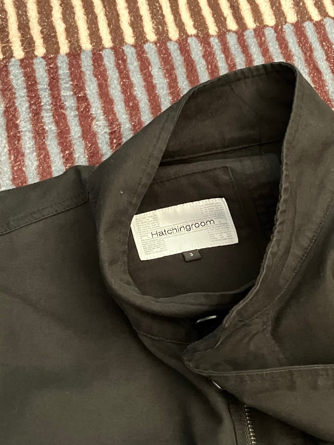 해칭룸 / 모즈파카 / 워시드블랙 상품이미지3