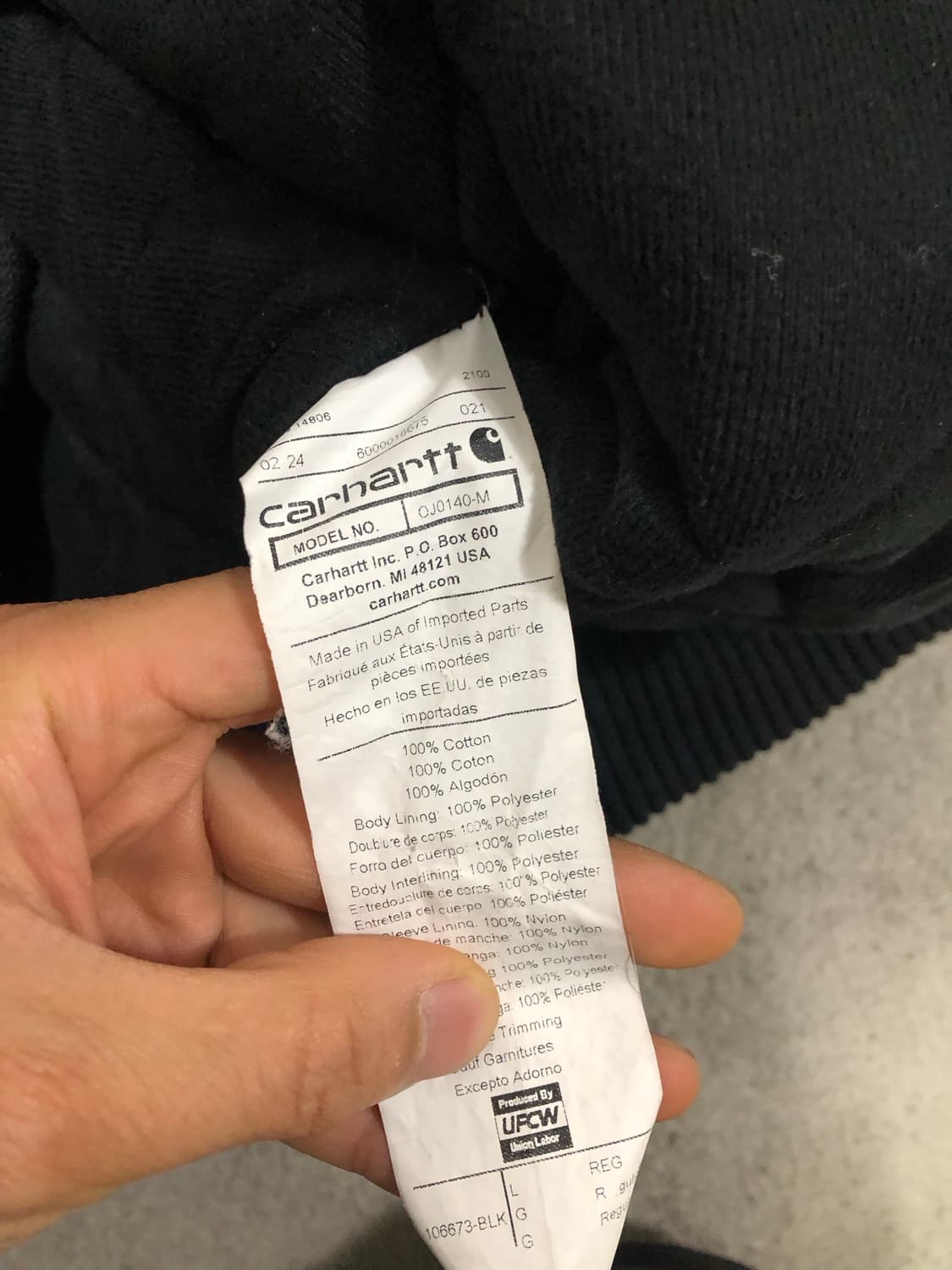 칼하트 덕 액티브자켓 L 상품이미지8