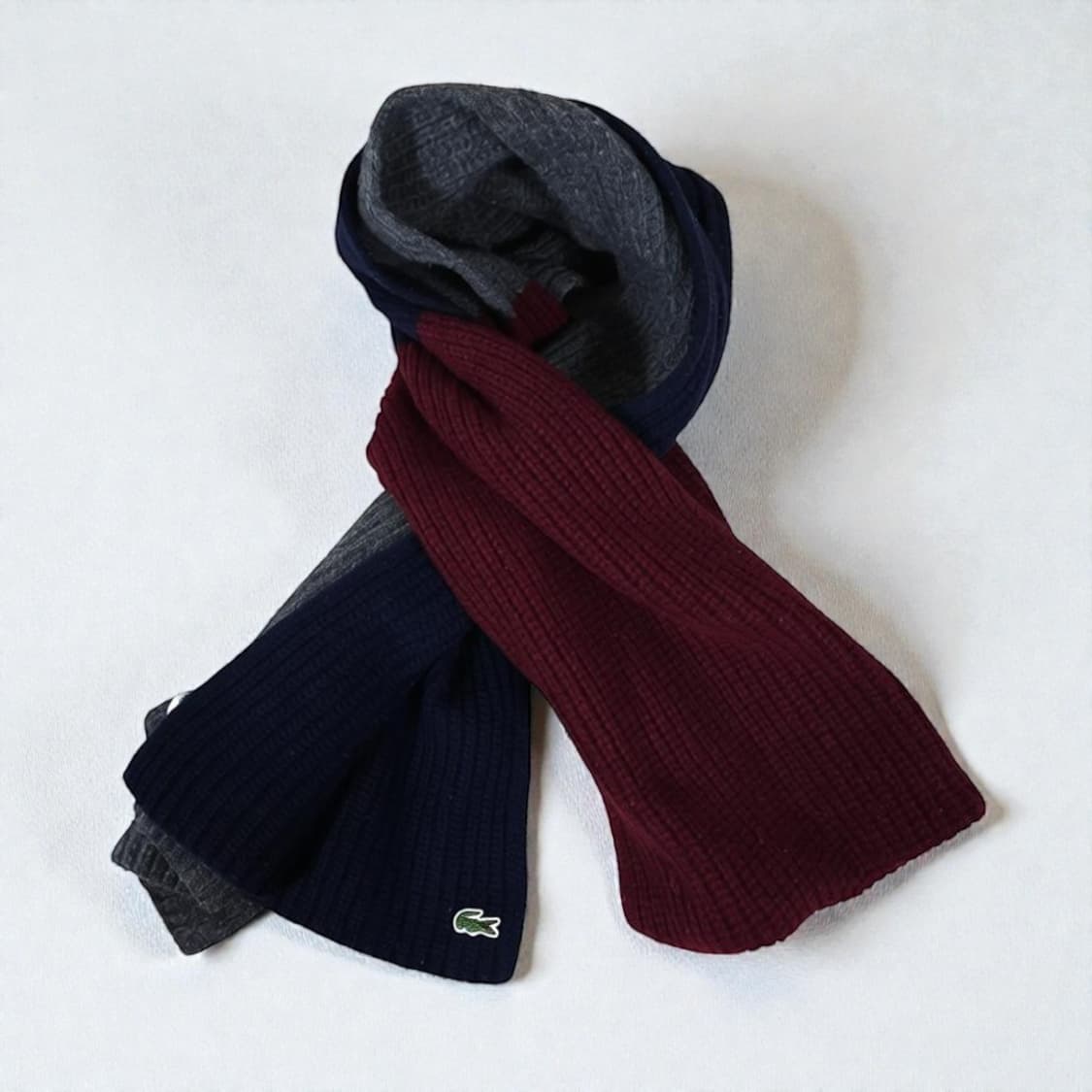 LACOSTE 라코스테 머플러 울혼방 니트 머플러 겨울 상품이미지1