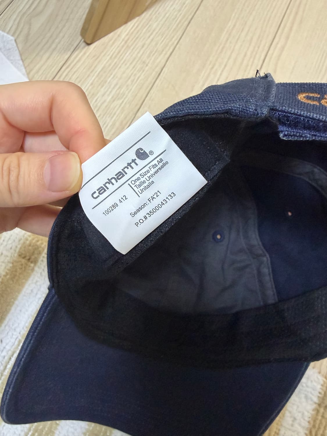 칼하트 볼캡 네이비 칼하트 모자 상품이미지3