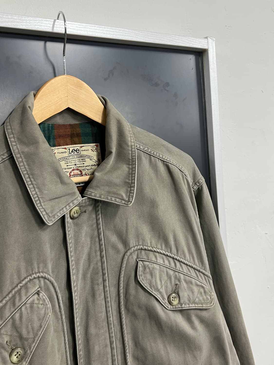 90s Lee 리 빈티지 코튼 사파리 워크웨어 자켓 상품이미지2