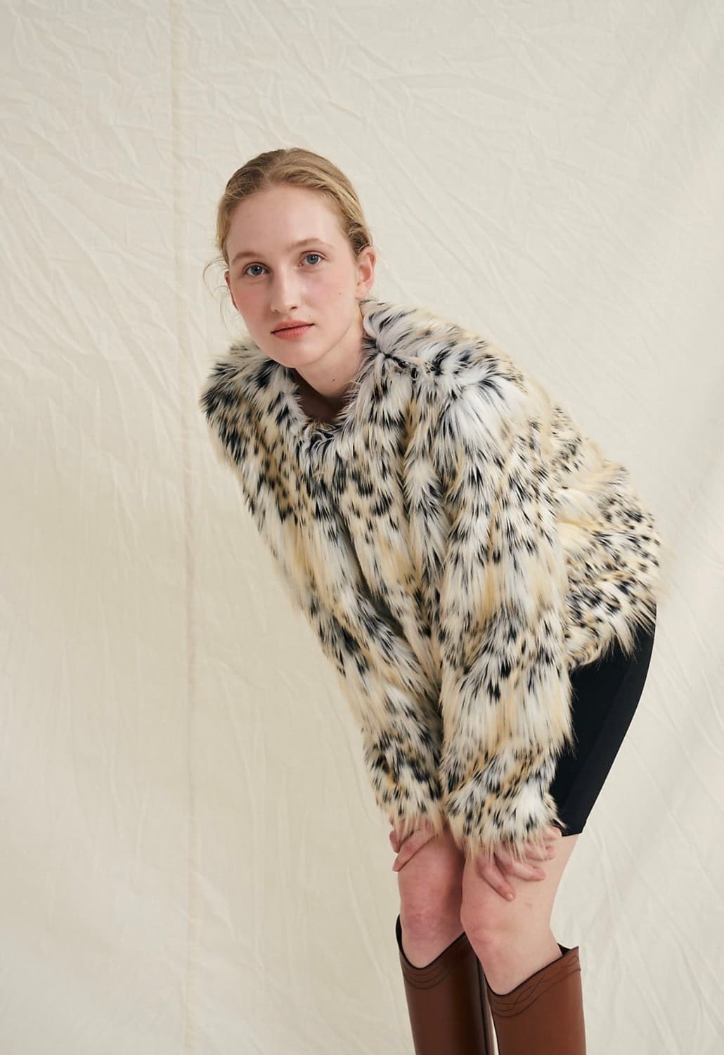 molliolli Gillse fake Fur Jacket leopard 상품이미지2