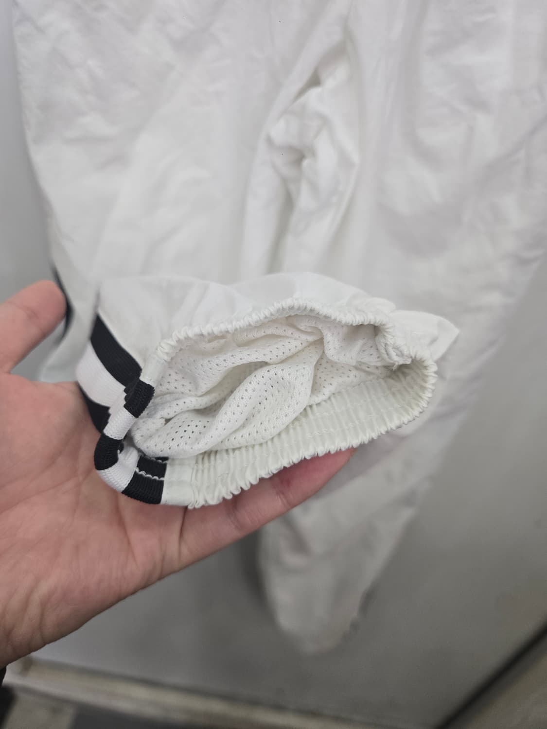 S,90 넉넉사이즈 )) adidas 아디다스 바지 ! 화이트 & 블랙 상품이미지3