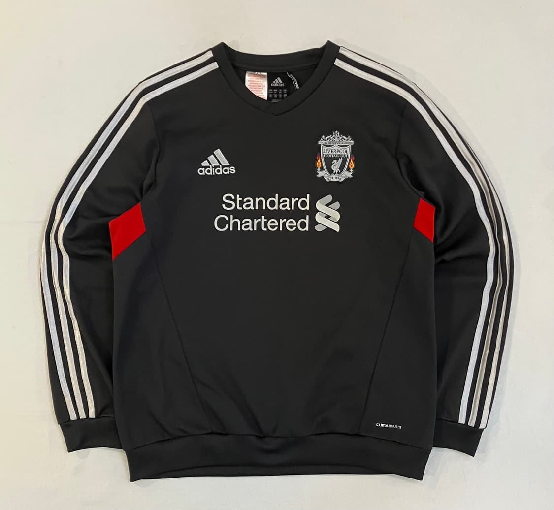 아디다스 11-12 리버풀 트레이닝 탑 맨투맨 차콜 상품이미지1