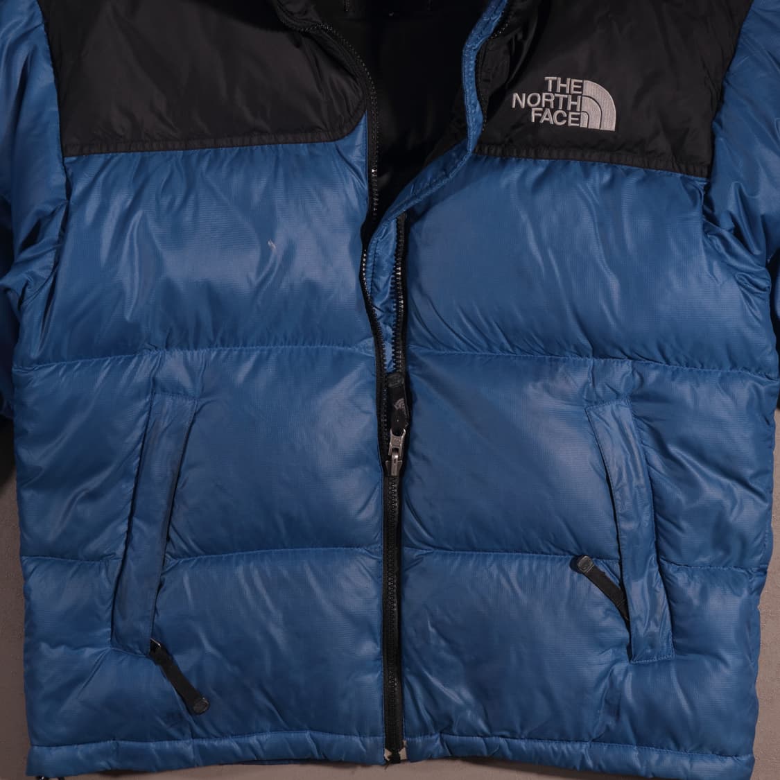 00s 노스페이스 눕시 700 패딩 블루 상품이미지4