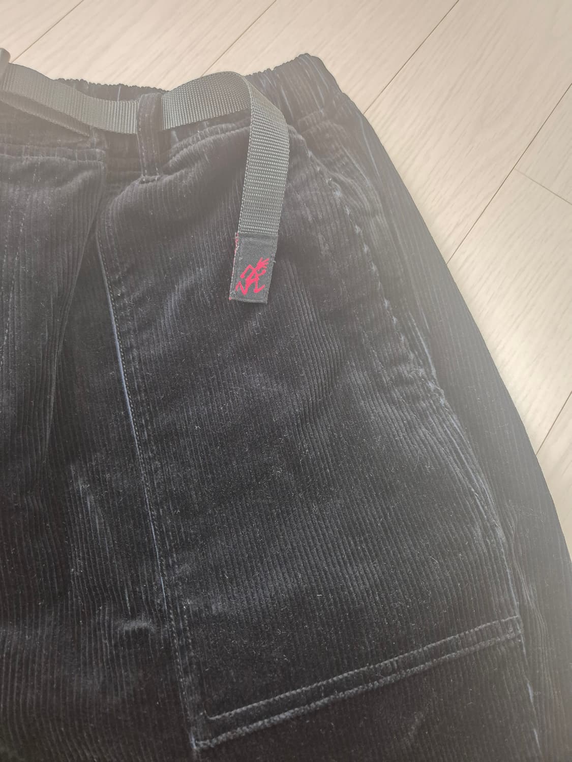 그라미치 루즈테이퍼드 코듀로이 팬츠 블랙 상품이미지5