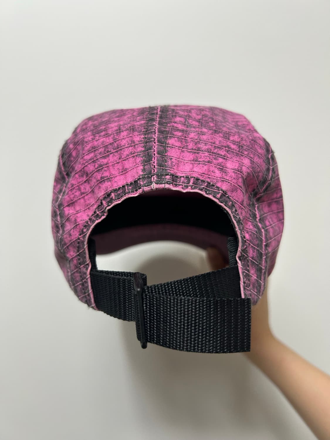 슈프림 디스트레스드 립스탑 캠프캡 핑크 상품이미지4