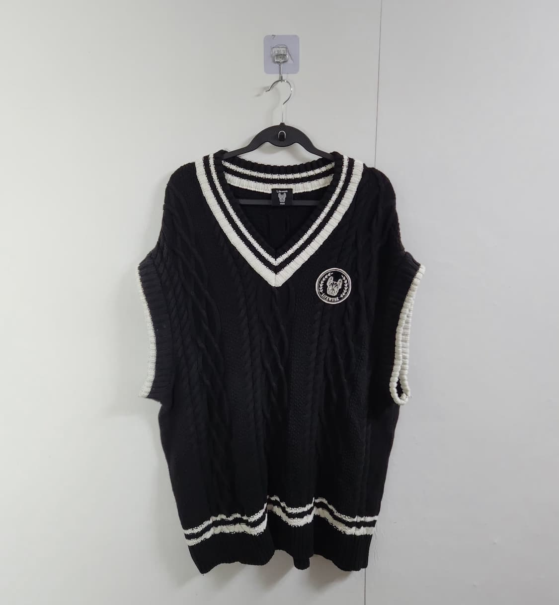 라이프워크 니트조끼 브이넥조끼 꽈배기조끼 110 상품이미지1