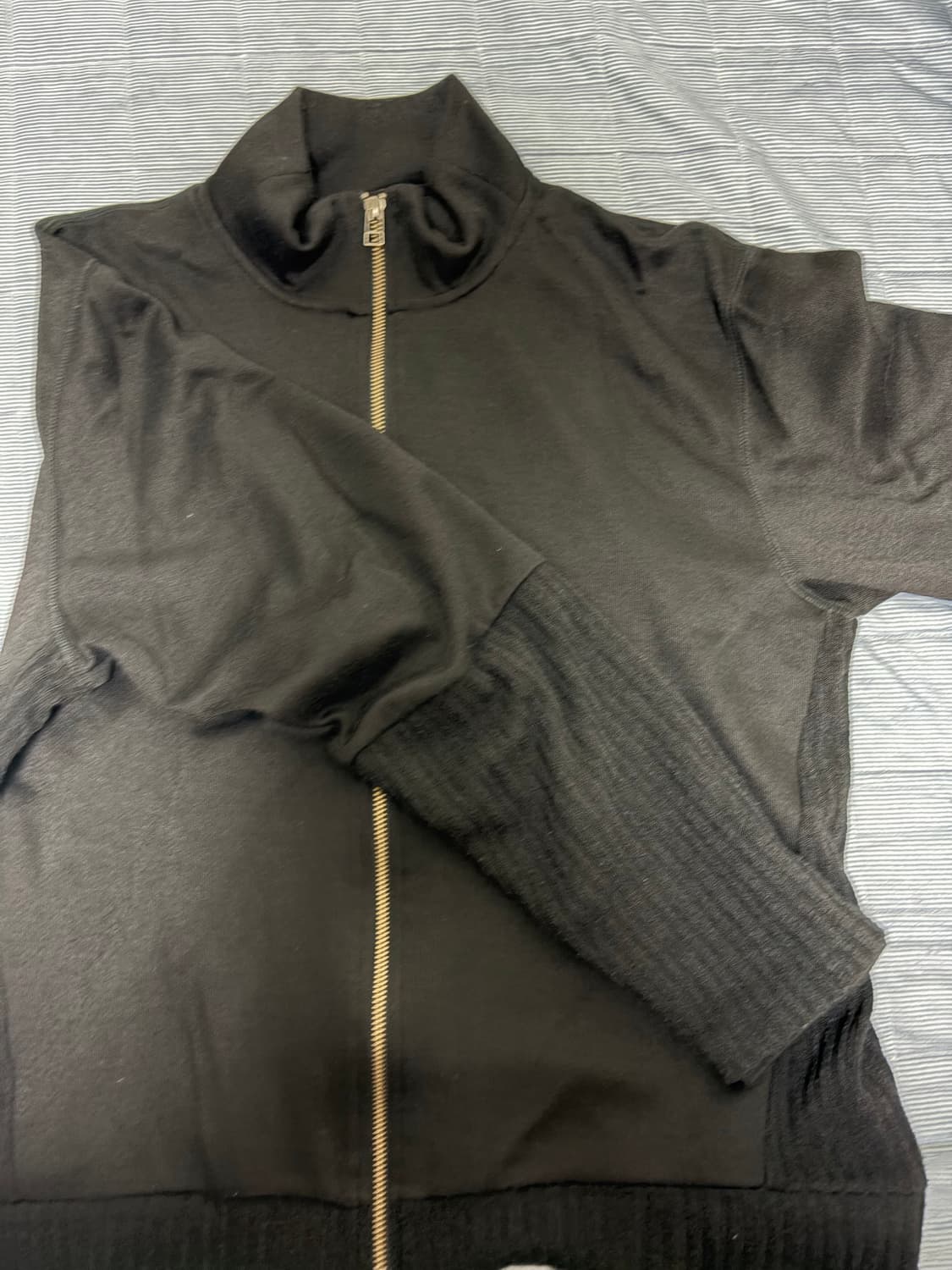 해칭룸 더블 슬리브 자켓 블랙 상품이미지3