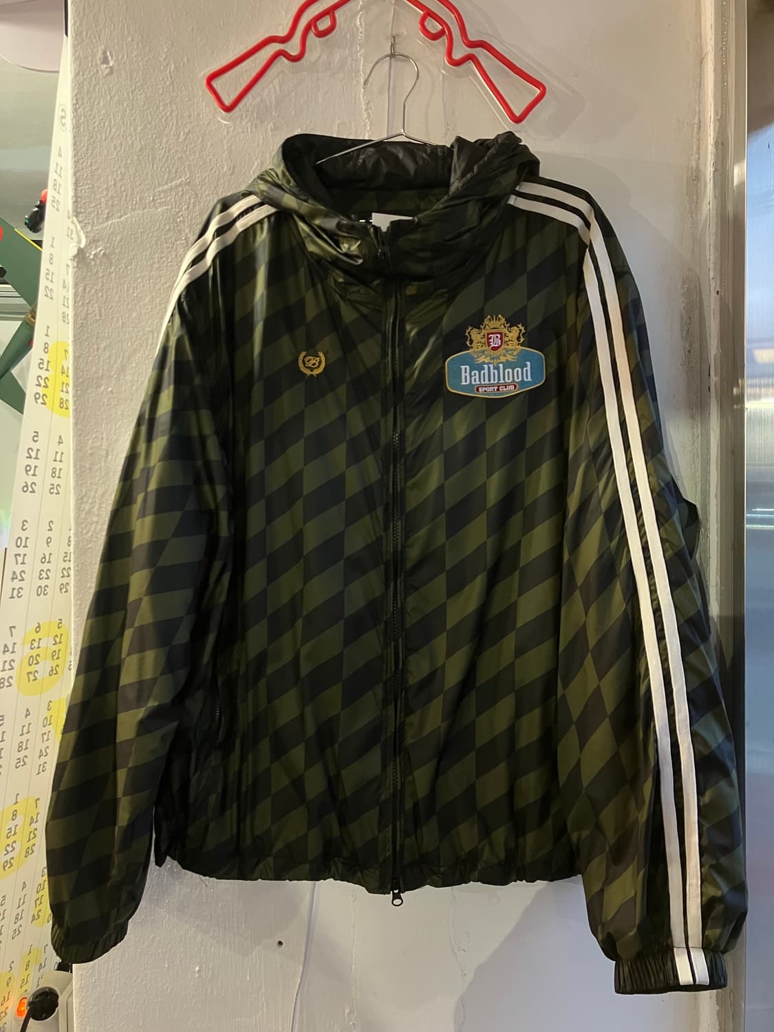 배드블러드 체크 바람막이 L 상품이미지1