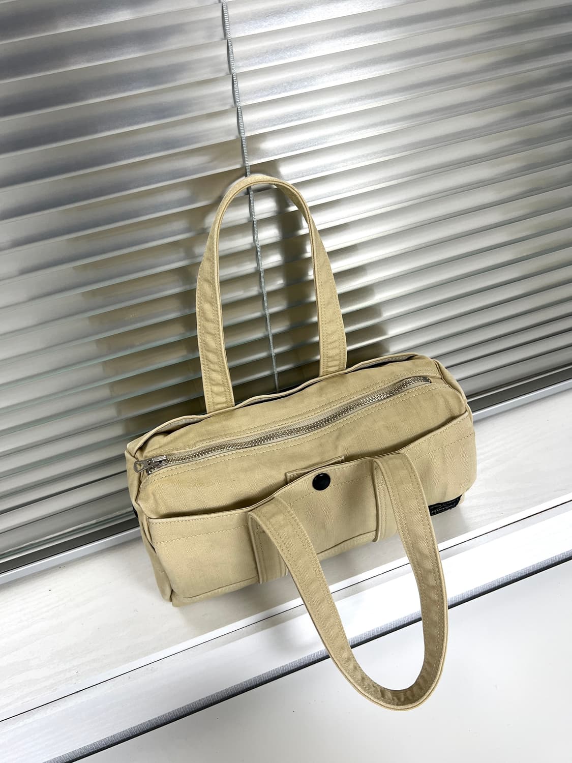 PORTER-CANVAS BOSTON BAG M (Beige) 상품이미지7