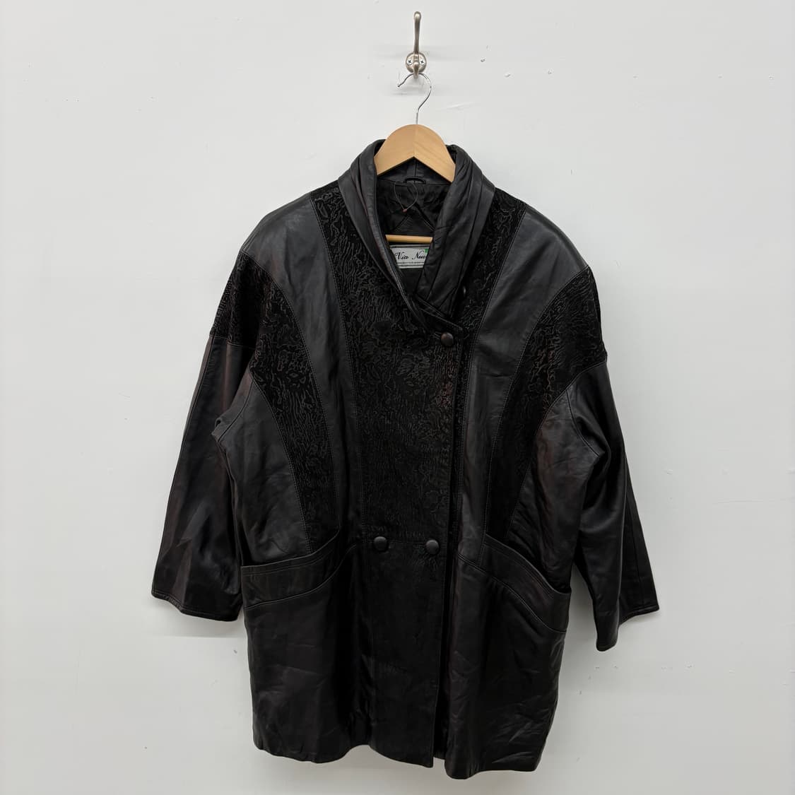 비아 누오바 블랙 양가죽 자켓 남/L 상품이미지1