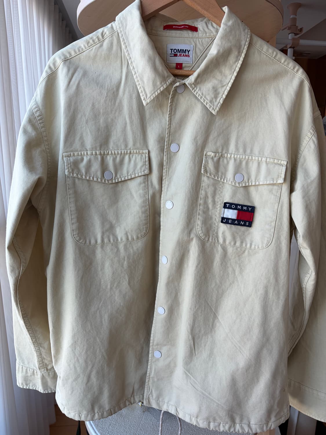 타미진스 스냅 오픈 코튼 셔츠 상품이미지1