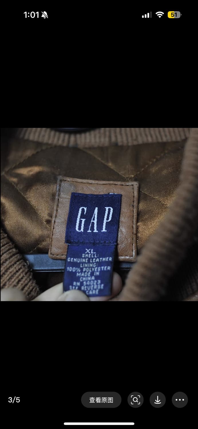 OLD GAP 빈티지 소가죽 워크 자켓 상품이미지3