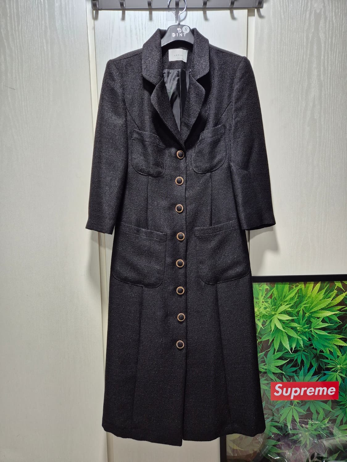 (타임세일)(새상품)딘트 롱 트위드 원피스 상품이미지1