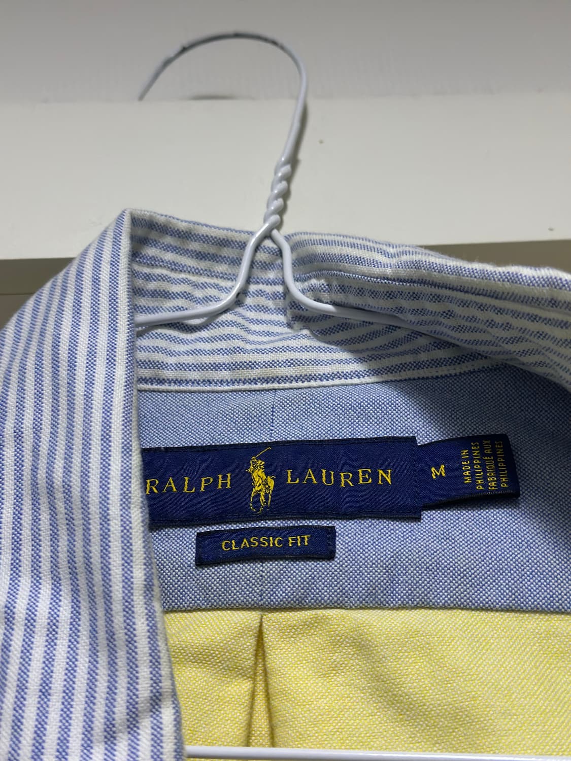 폴로 랄프로렌 컬러 블록 셔츠 (클래식핏 m, 100-103) 상품이미지5