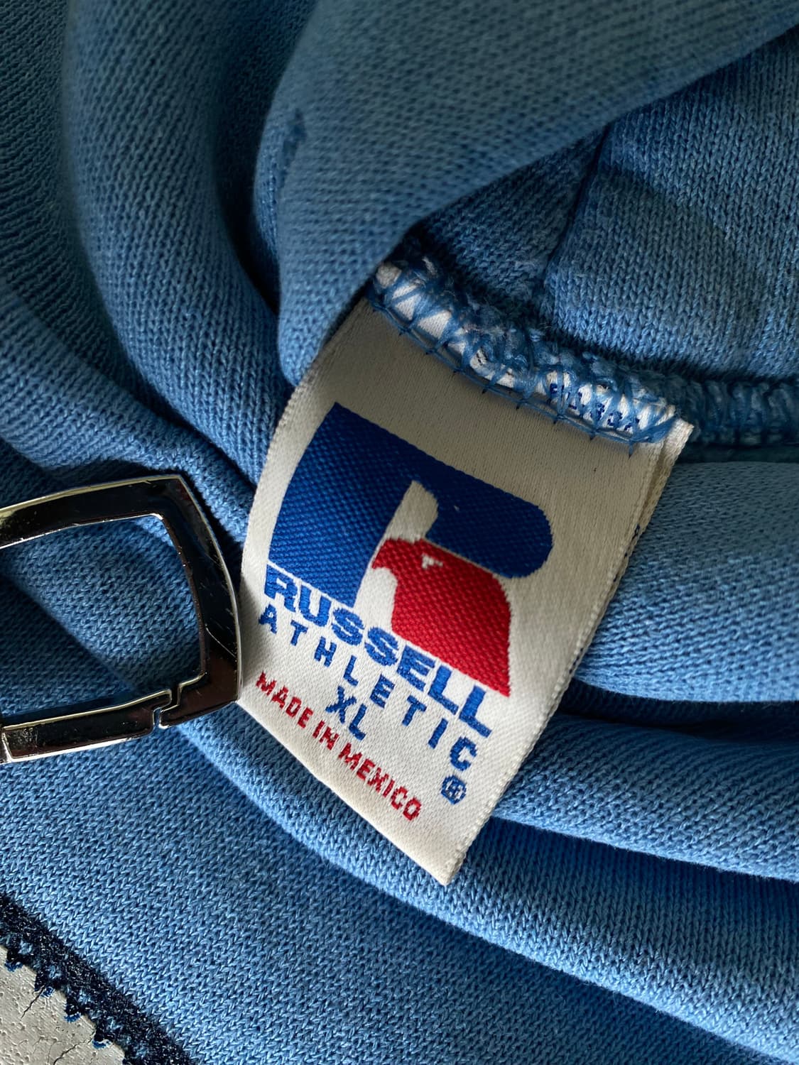 (XL) 90s 빈티지 러셀 후드 스카이블루 상품이미지3