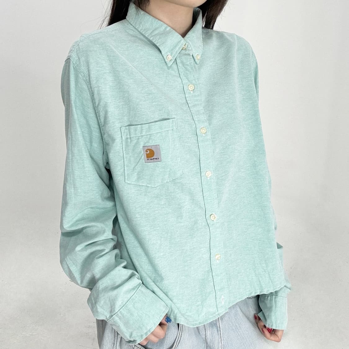 Carhartt 크롭 긴팔셔츠 상품이미지3