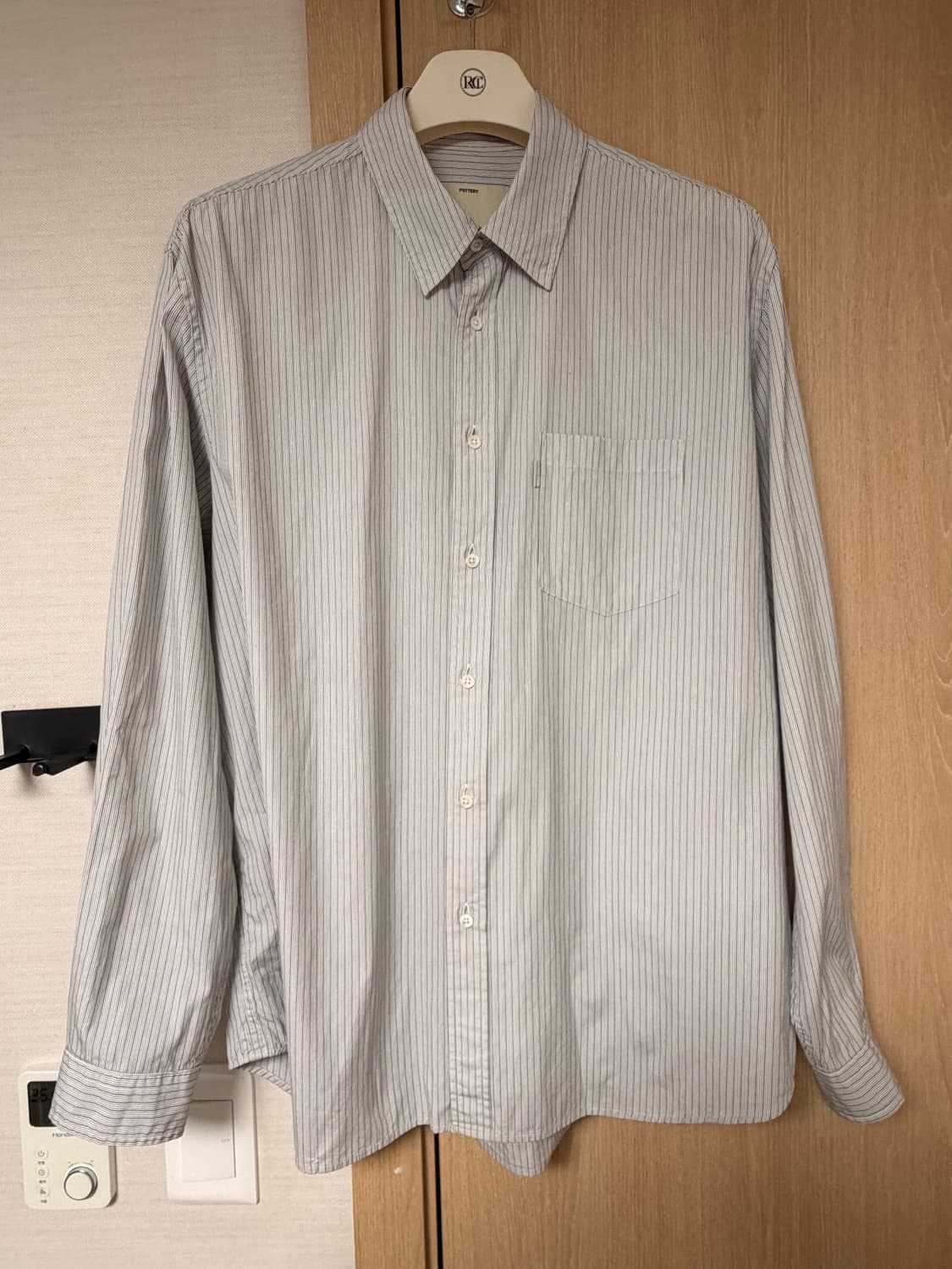 포터리 버튼다운 멀티 스트라이프 셔츠 상품이미지2