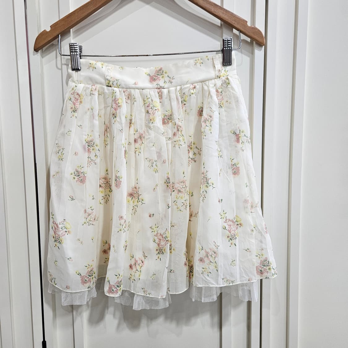 콜자 플라워 쉬폰 스커트 상품이미지1