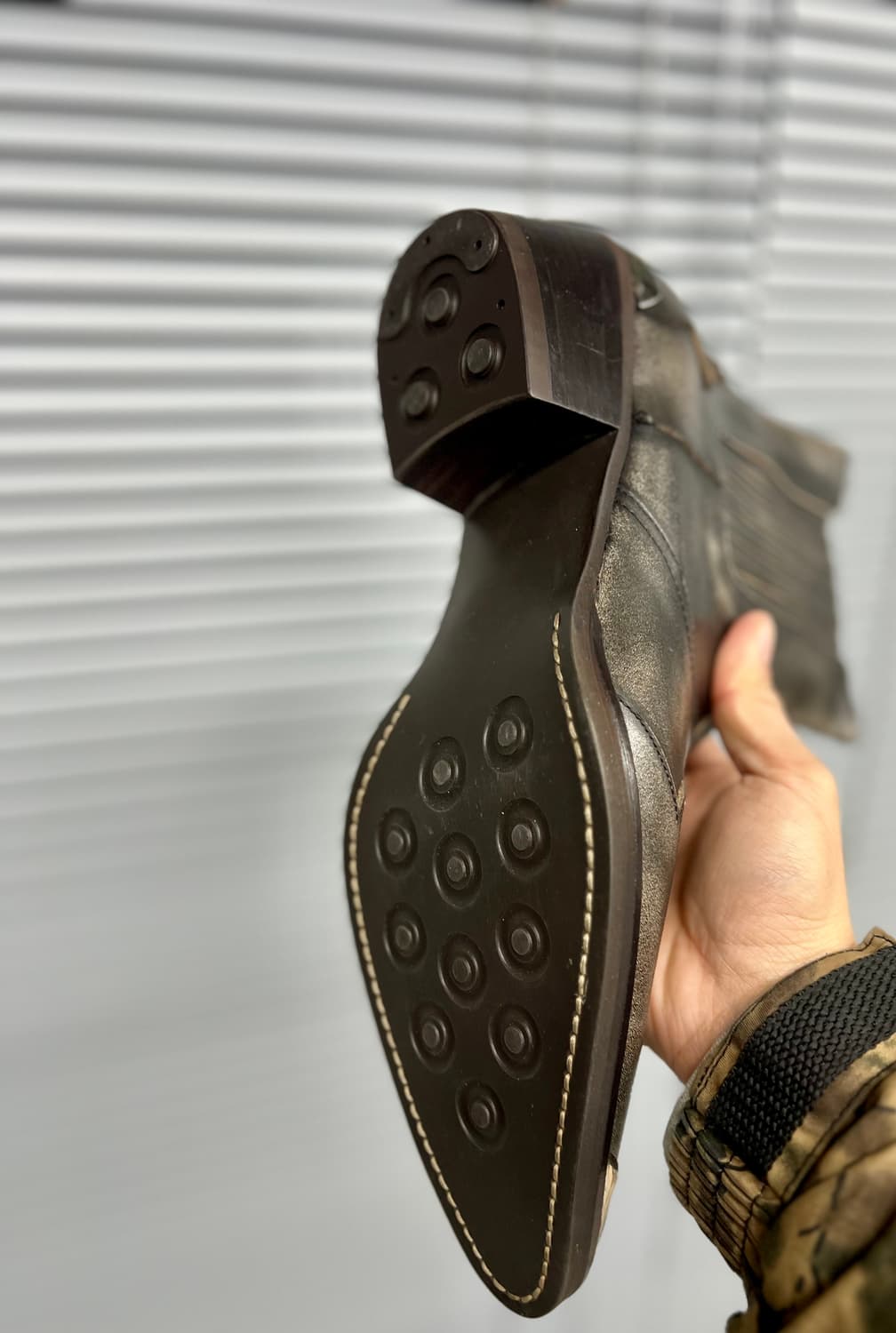 워싱누벅카키블랙  웨스턴부츠 270 상품이미지7