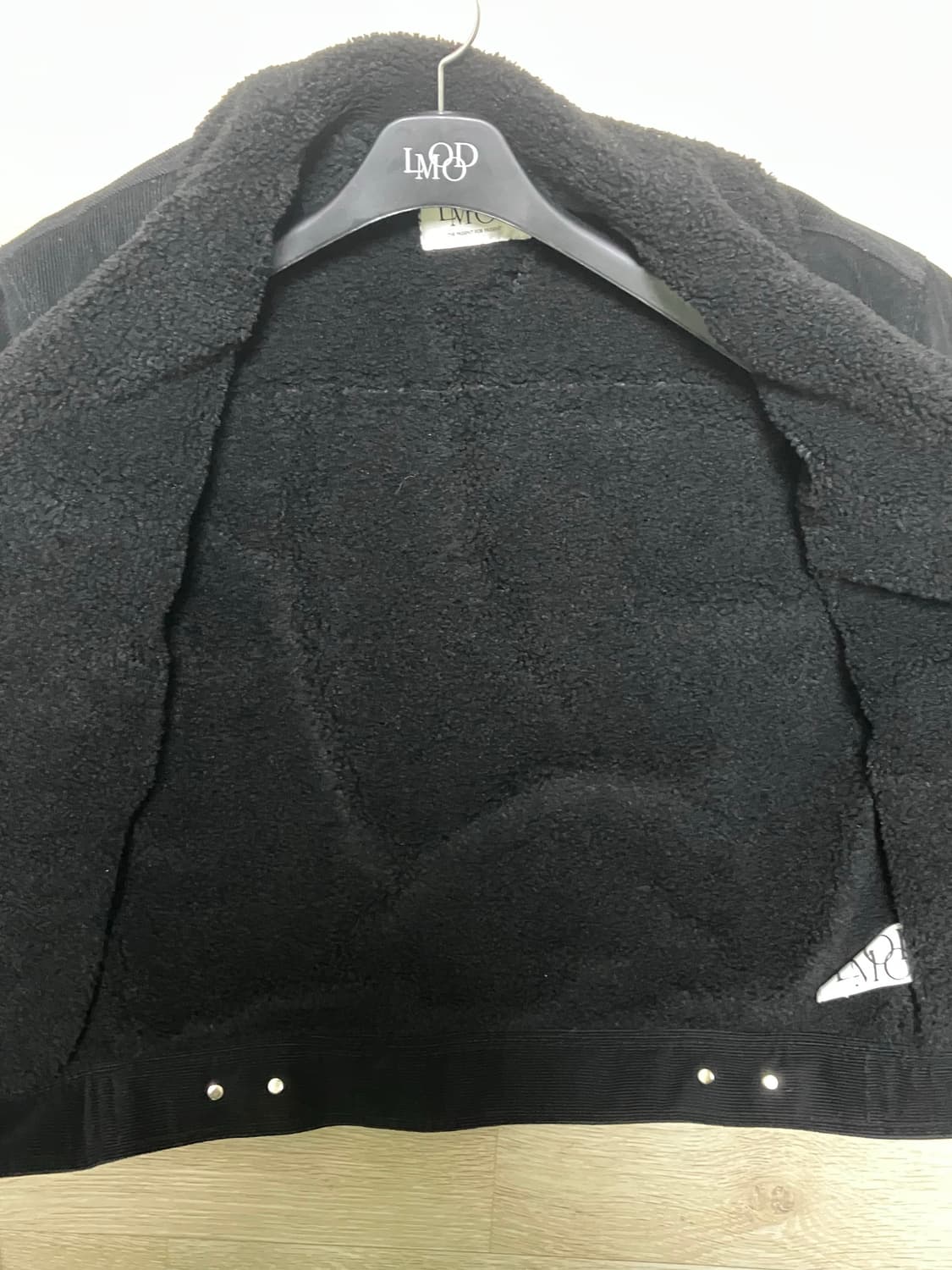 엘무드 딘 코듀로이 쉐르파 트러커 자켓 블랙 48 상품이미지6