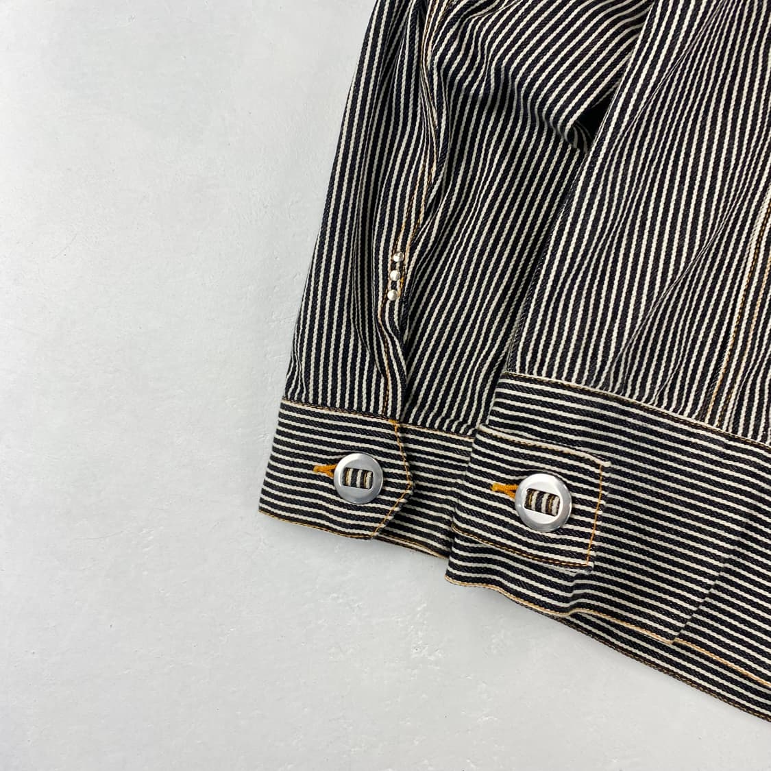 Jpn 빈티지 쿨뢰르 아라 모드 히코리 워크 자켓 (100) 상품이미지5