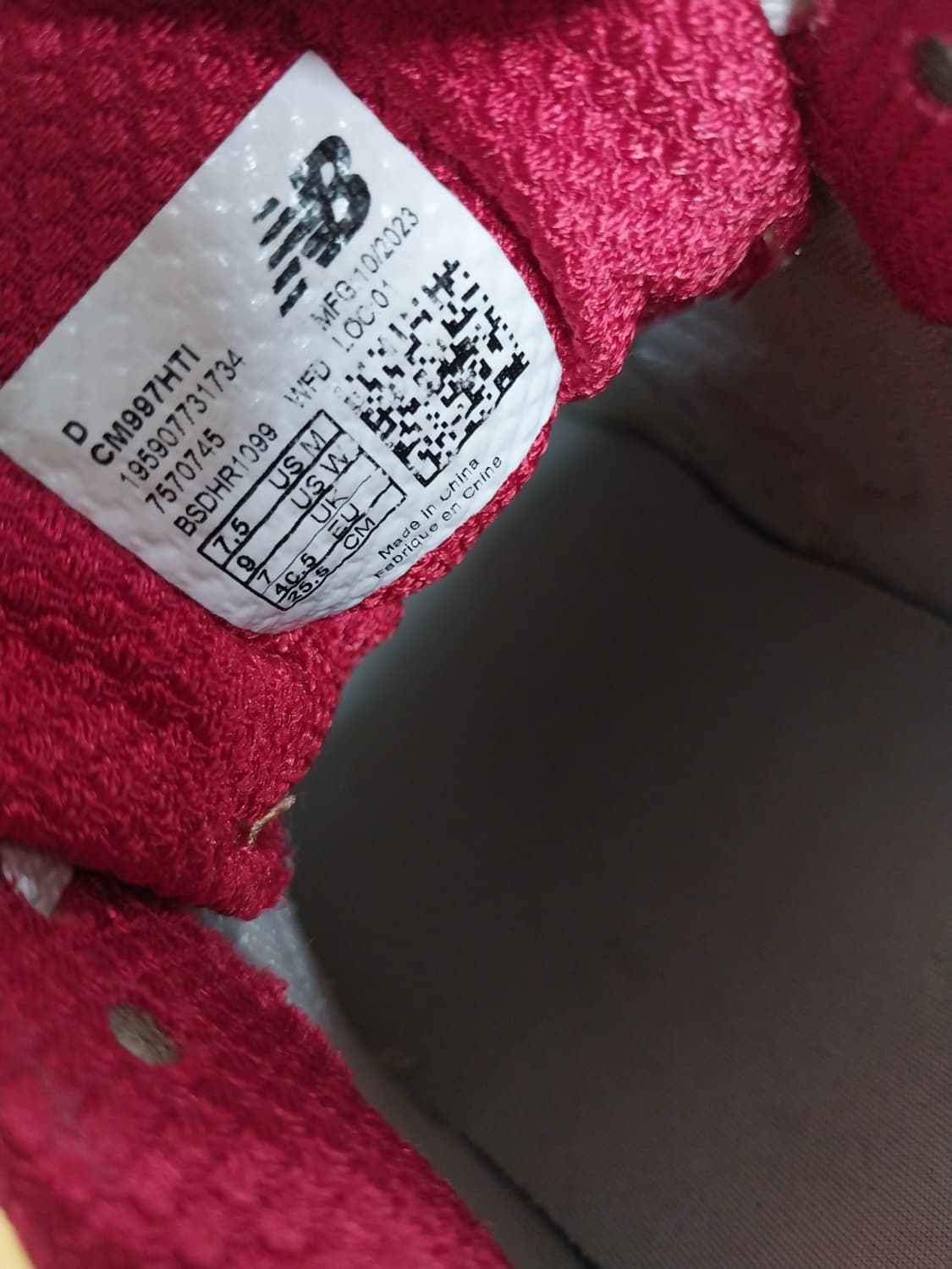 남성 뉴발란스 997H 브라운 베이지 운동화 (255) 상품이미지9