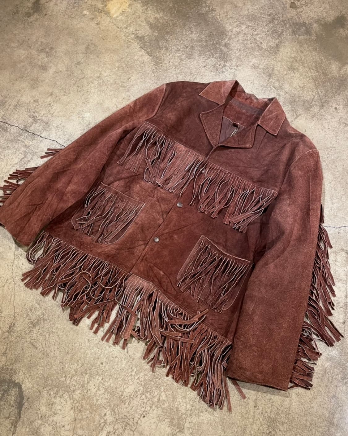 스웨이드 프린지 디테일 웨스턴 자켓 (B5114) 상품이미지2