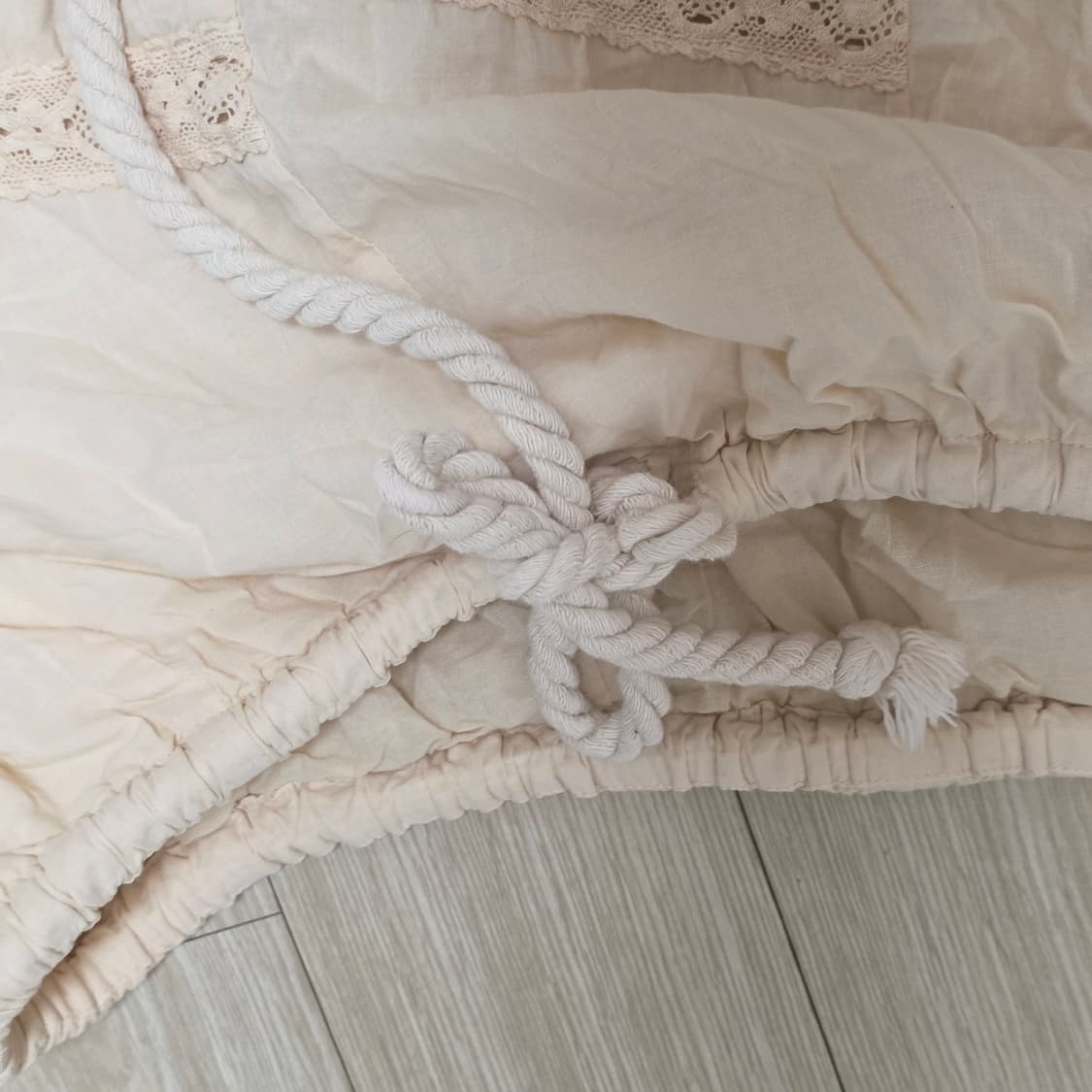 보헤미안 오리엔탈st 오렌지 나염 패치워크 레이스 롱스커트 상품이미지3