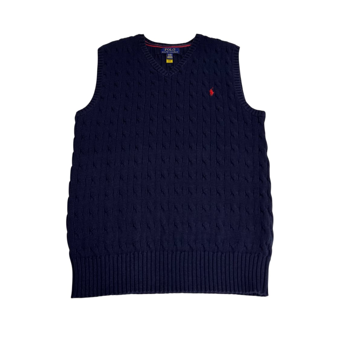 폴로 랄프로렌 키즈 니트 조끼 XL 네이비 상품이미지1