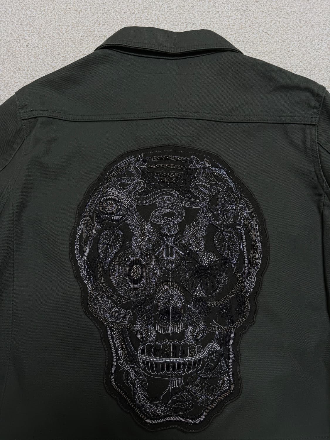 쟈딕앤볼테르 스컬 자수 밀리터리 자켓 상품이미지3