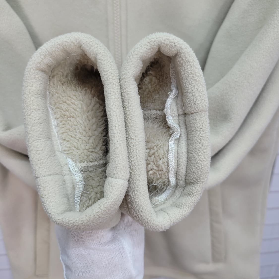 노스페이스 베이지 플리스 후리스 집업 자켓 남여공용 남S 여M 사이즈 상품이미지9