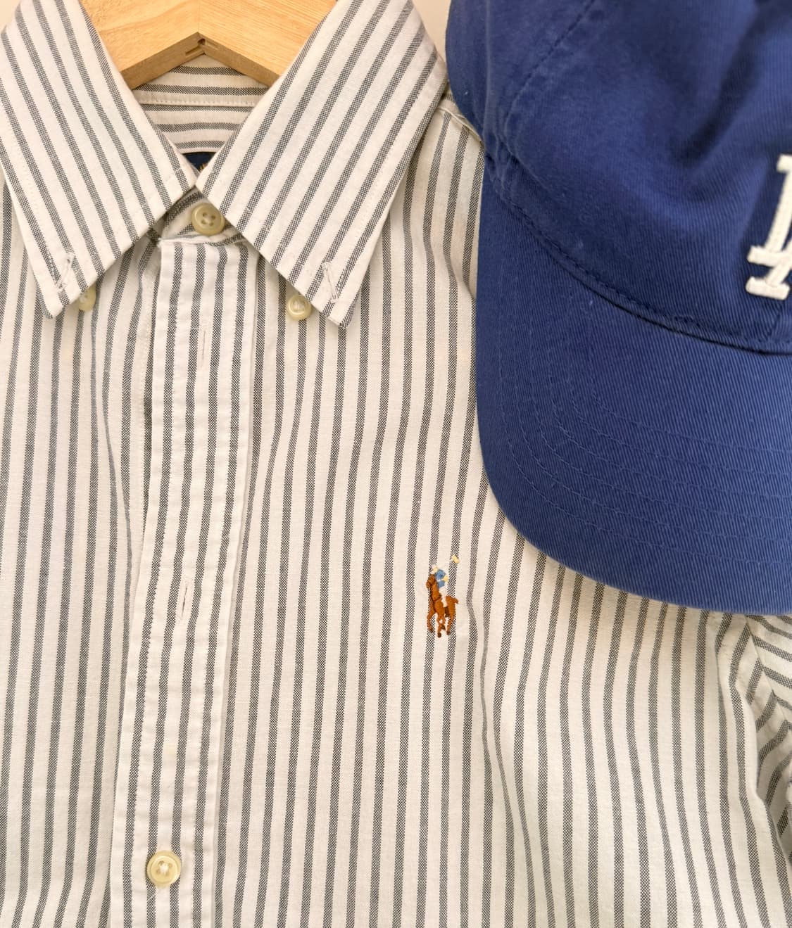 폴로 (Polo Ralph Lauren) 스트라이프 반팔 셔츠 S/S 상품이미지1