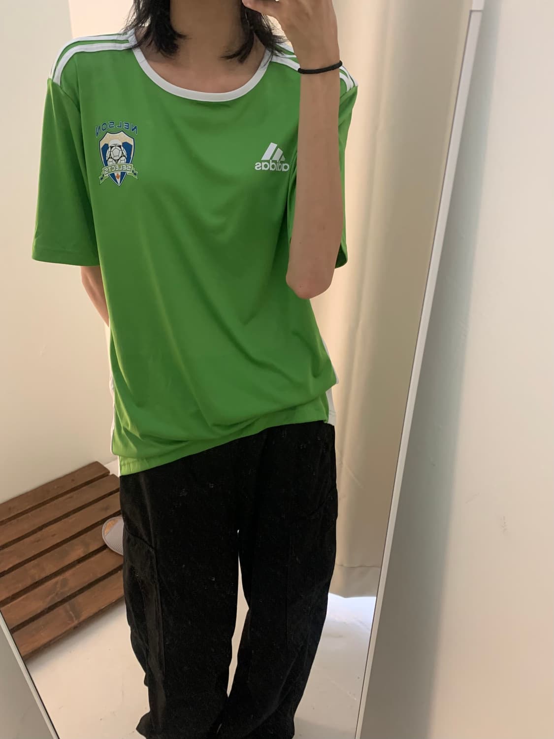 아디다스 빈티지 블록코어 반팔티 M 상품이미지1