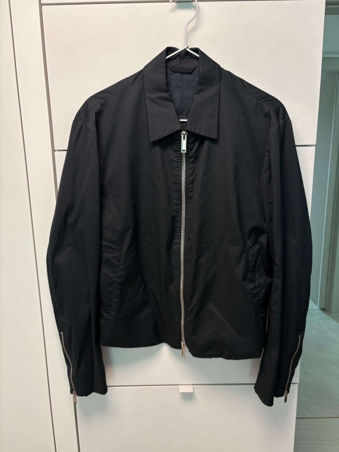 코스튬 네셔널 블랙 미니멀 블루종 자켓 95-100 상품이미지1