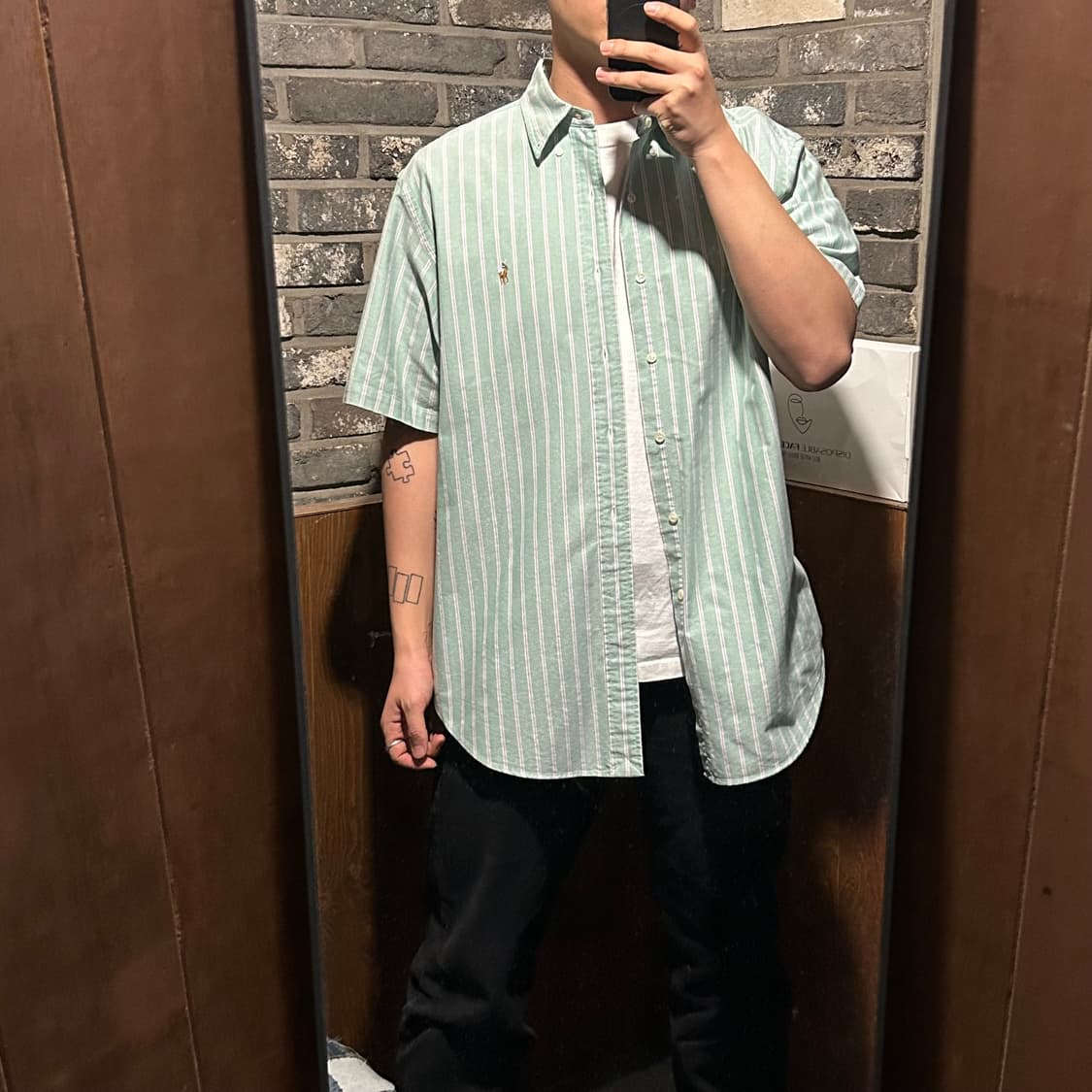 XL) 폴로 랄프로렌 스트라이프 옥스포드 셔츠 상품이미지8