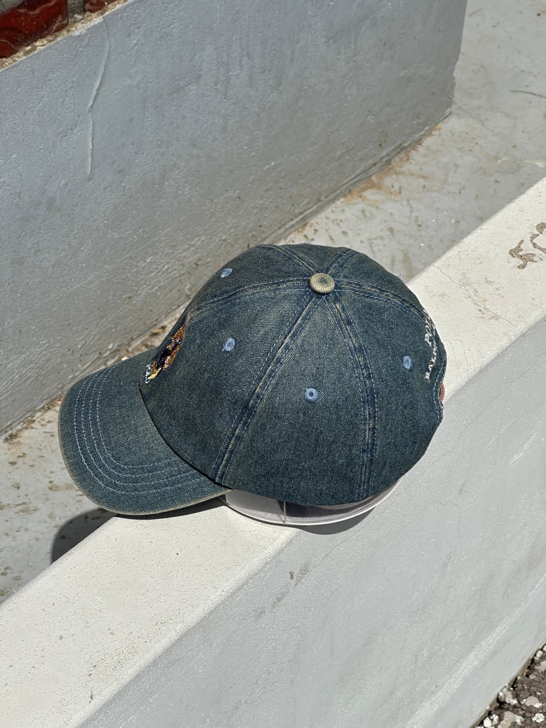 [F] 폴로 랄프로렌 베어 곰돌이 데님 볼캡 모자 상품이미지3