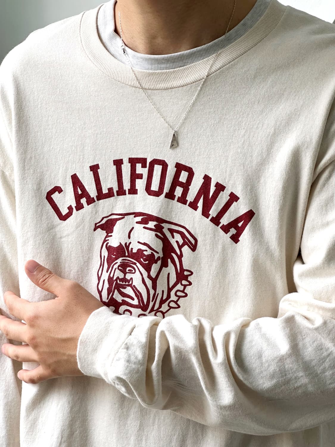 Design printing cotton long sleeve tee 상품이미지7