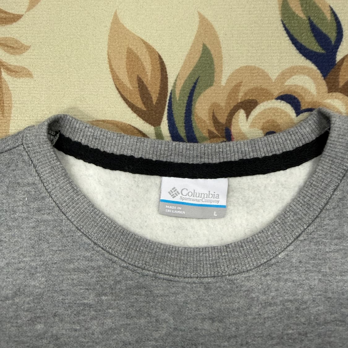 (L)콜롬비아 Columbia 빅로고 맨투맨(그레이,새상품) 상품이미지2